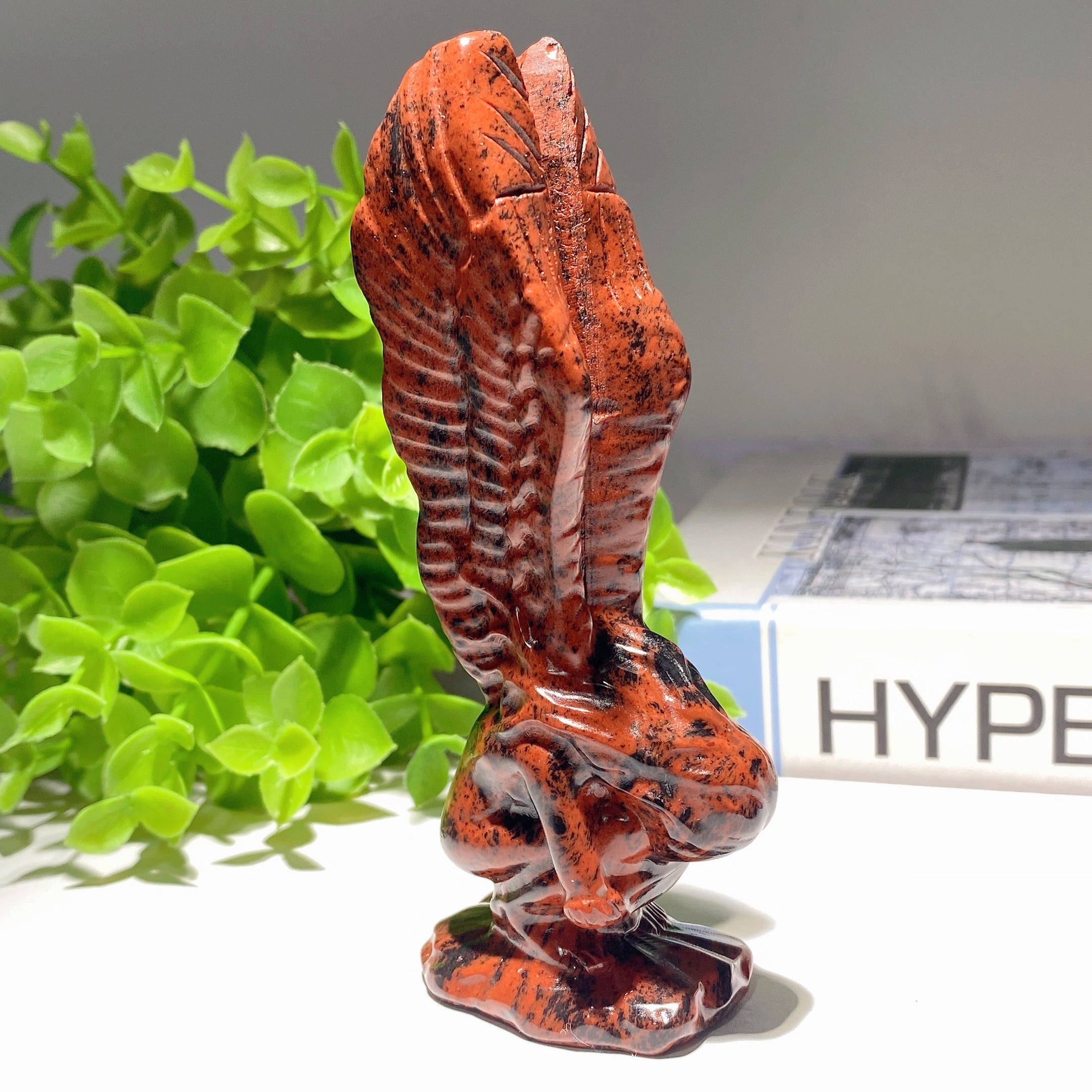 4.7 inch Mixed Crystal Healing Fairy Figurine Carving