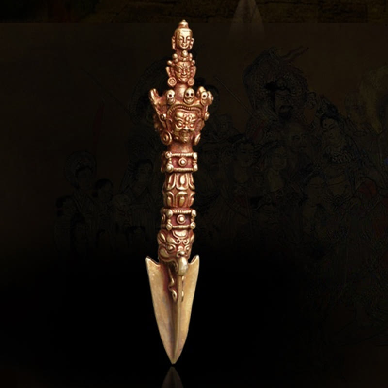 Dorje de méditation en cuivre de 4,72 pouces, fait à la main au Népal, symbole rituel