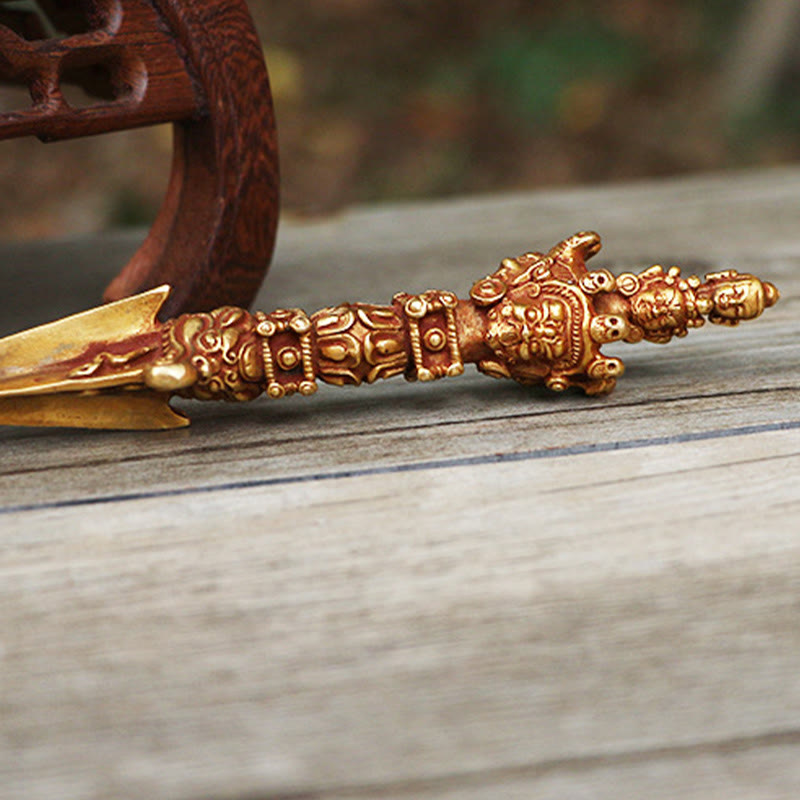 Dorje de méditation en cuivre de 4,72 pouces, fait à la main au Népal, symbole rituel