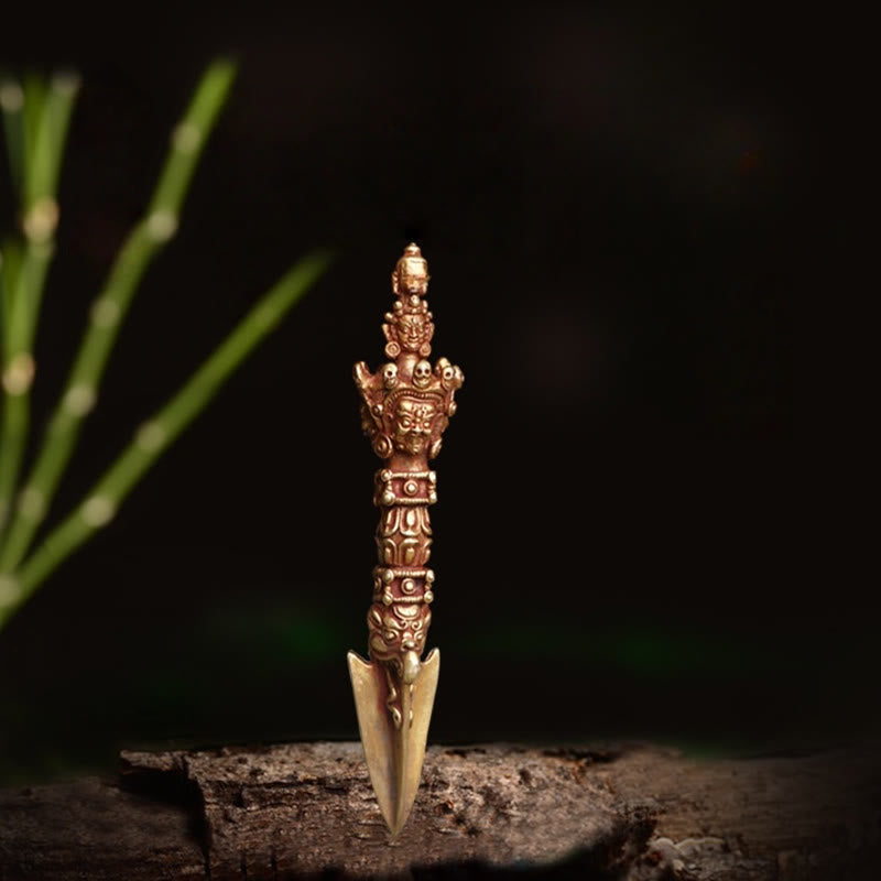 Dorje de méditation en cuivre de 4,72 pouces, fait à la main au Népal, symbole rituel