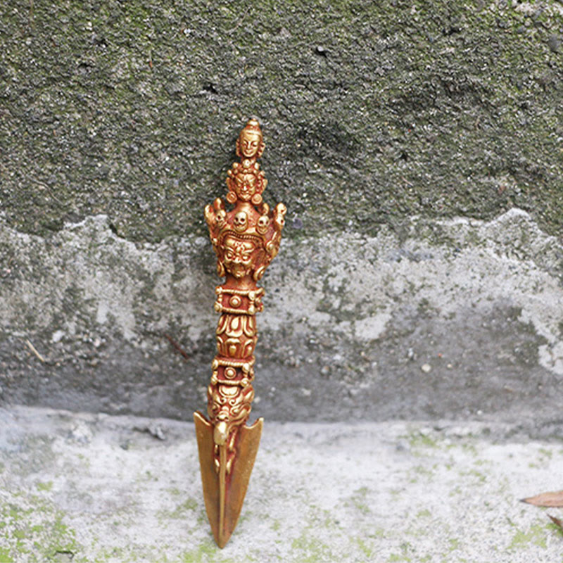 Dorje de méditation en cuivre de 4,72 pouces, fait à la main au Népal, symbole rituel