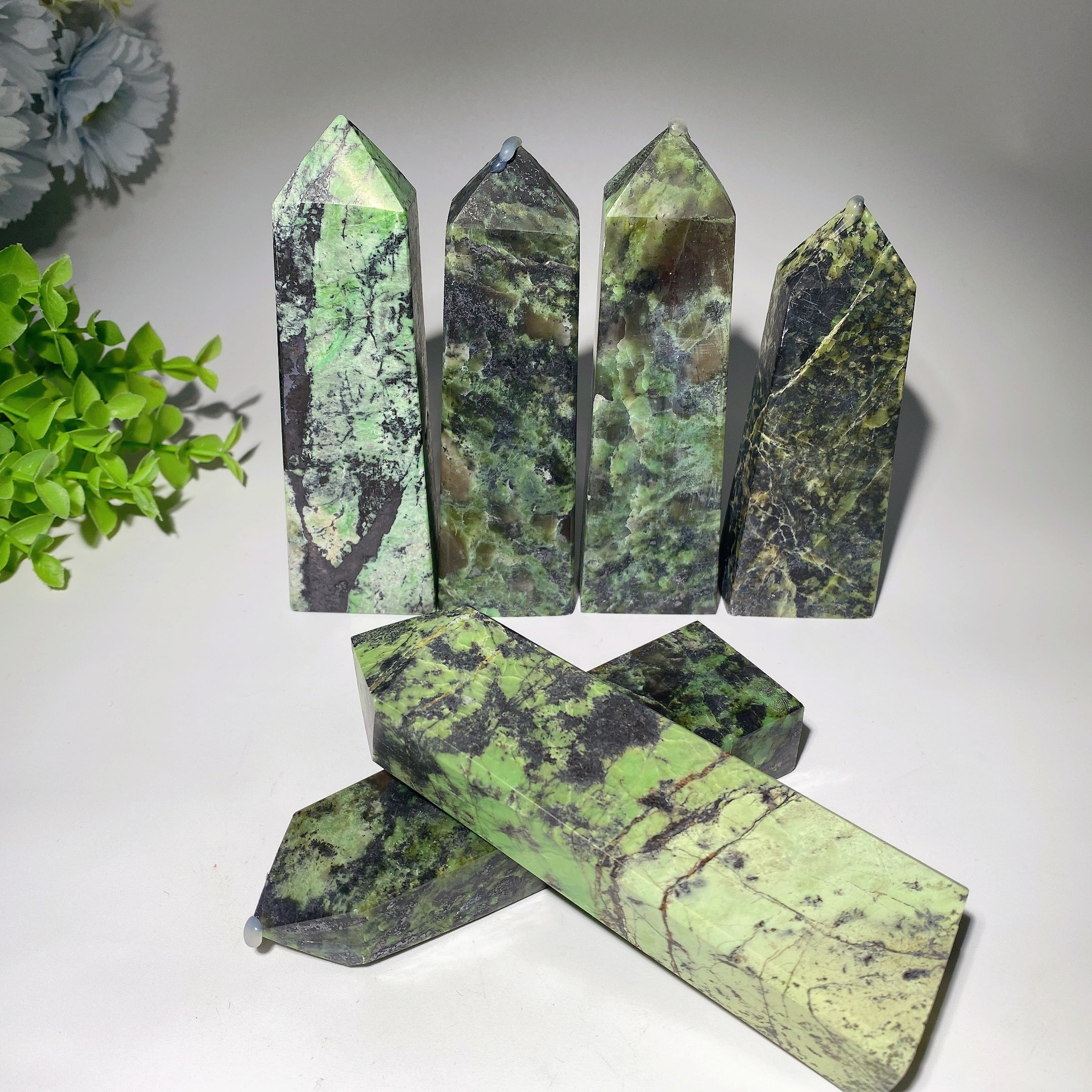 4.8-5.2in Jungle Turquoise Healing Crystal Tower