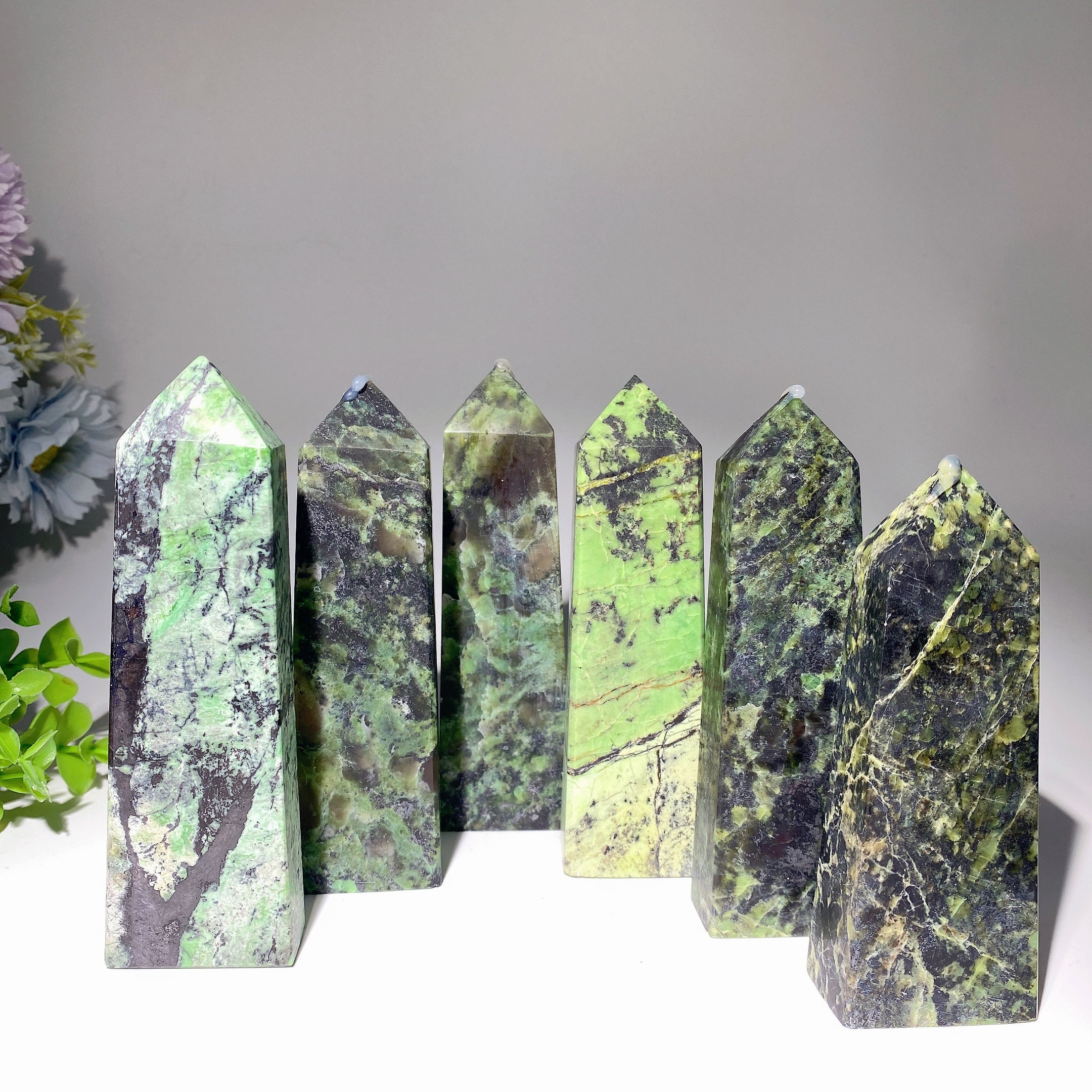 4.8-5.2in Jungle Turquoise Healing Crystal Tower
