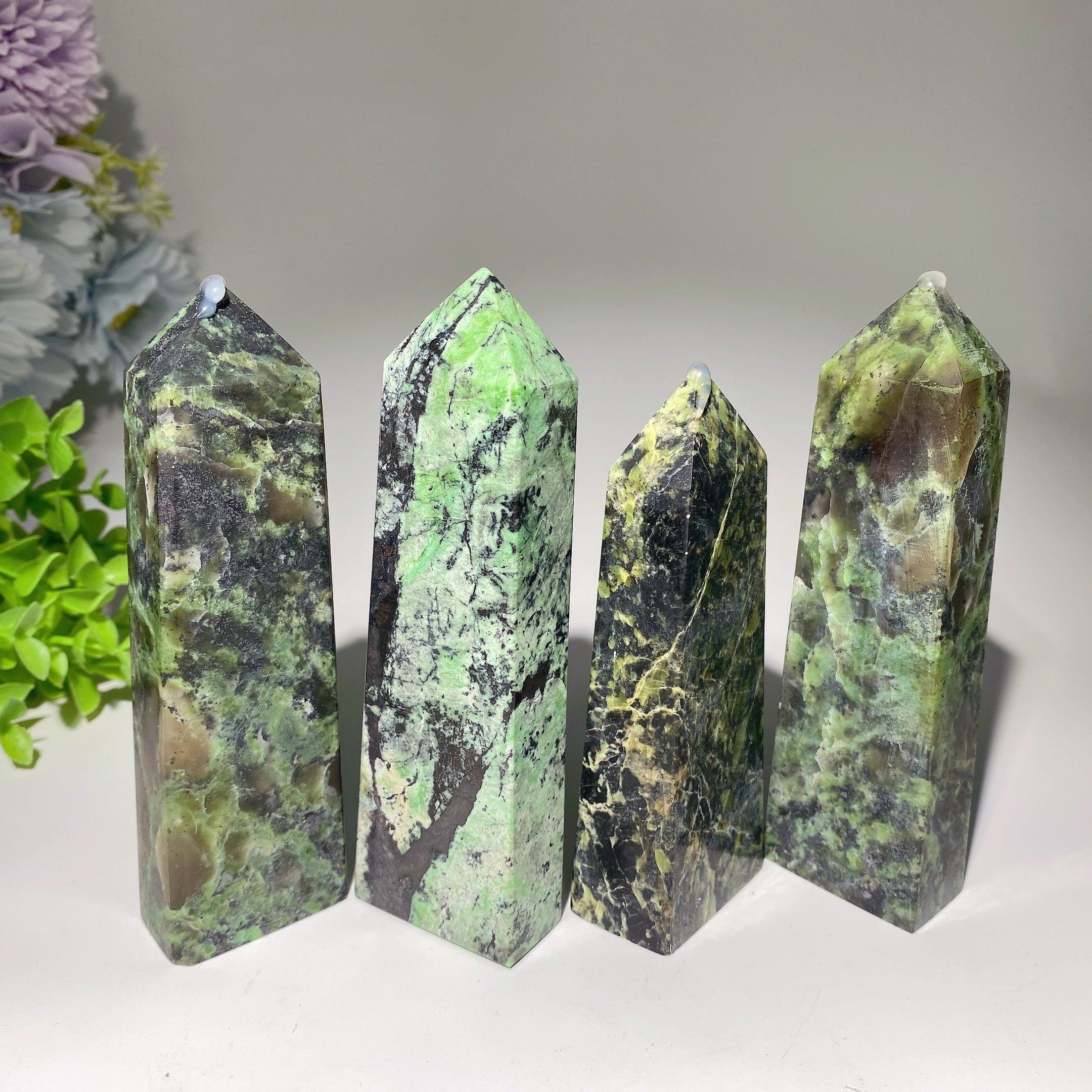 4.8-5.2in Jungle Turquoise Healing Crystal Tower