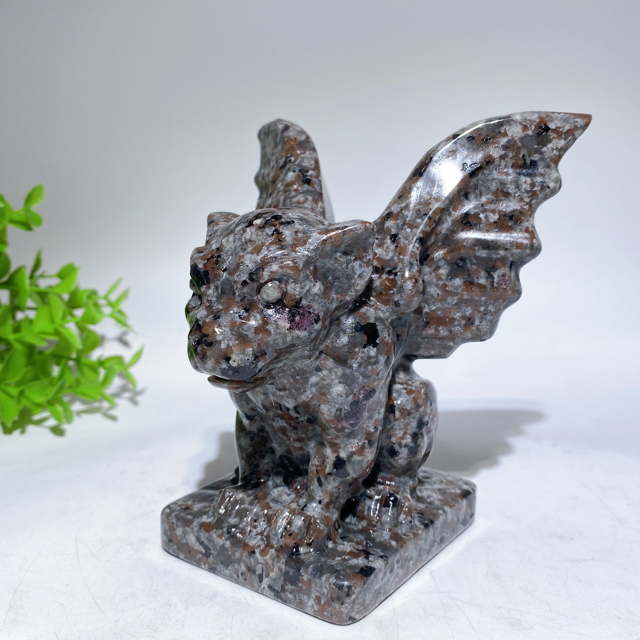 4.9" UV Reactive Yooperlite Gargoyle Crystal Figurine