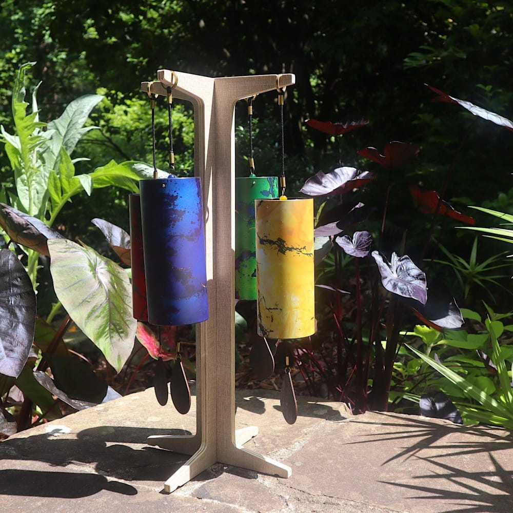 4-Element Colorful Wind Chime Set - Earth Air Water Fire - On sale