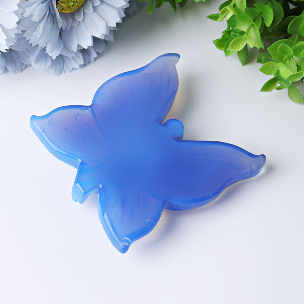 4-Inch Blue Opalite Fairy Crystal Figurine Carving