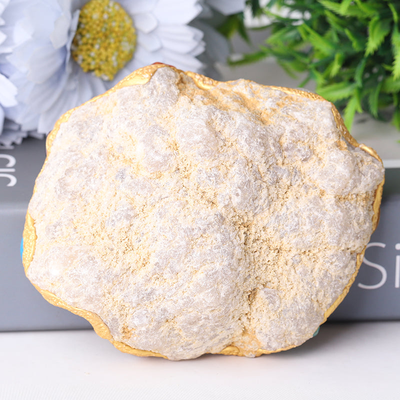 4 Inch Druzy Clear Quartz Chakra Bowl