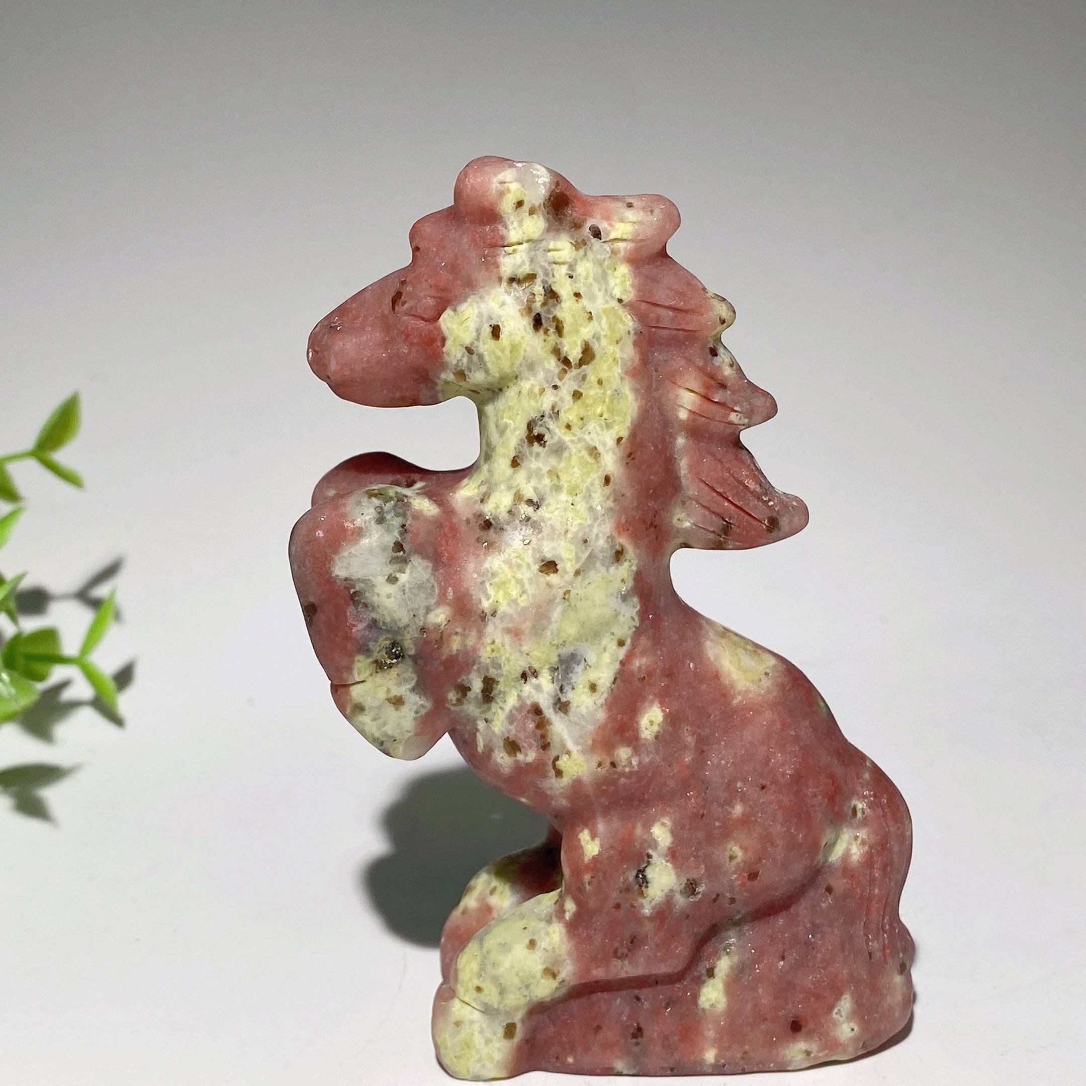 4-Inch Mixed Crystal Horse Carvings for Healing & Energy