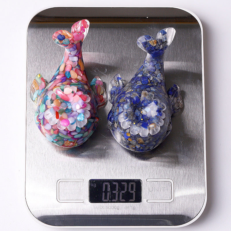 4-Inch Resin Whale Shape Spiritual Figurine