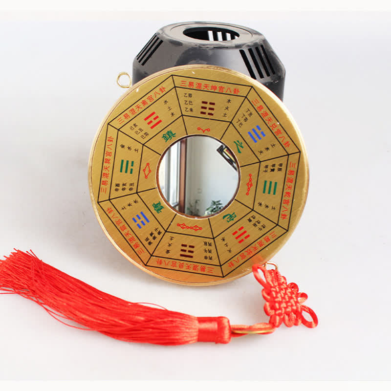 12cm Copper Bagua Map with Feng Shui Balance Energy