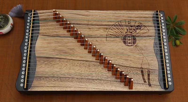 Portable Mini Guzheng 21 Strings Professional Zither Finger Training Device Beginner Guzheng Chinese Stringed Instruments Gifts