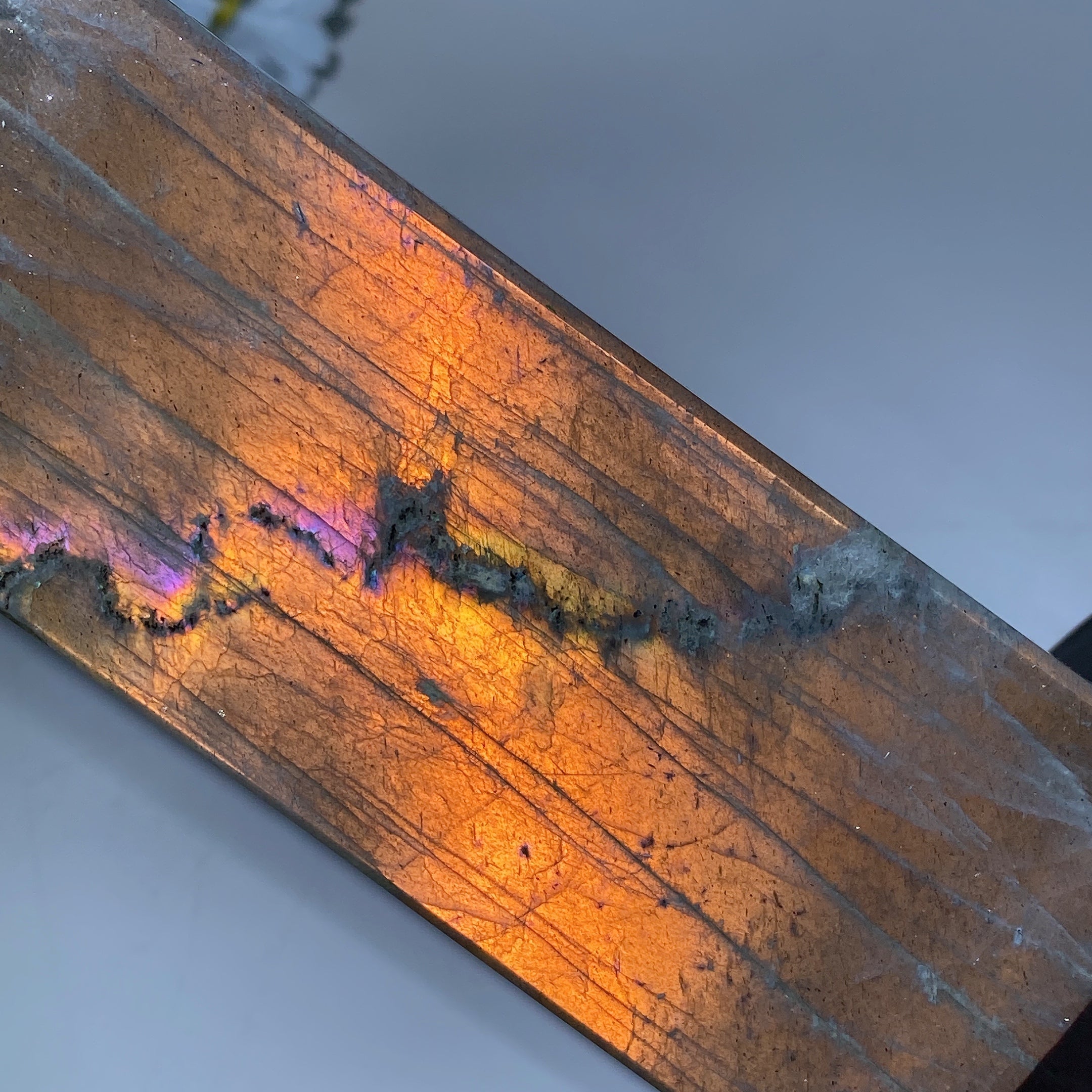 42cm Large Sunset Flash Labradorite Crystal Tower for Healing