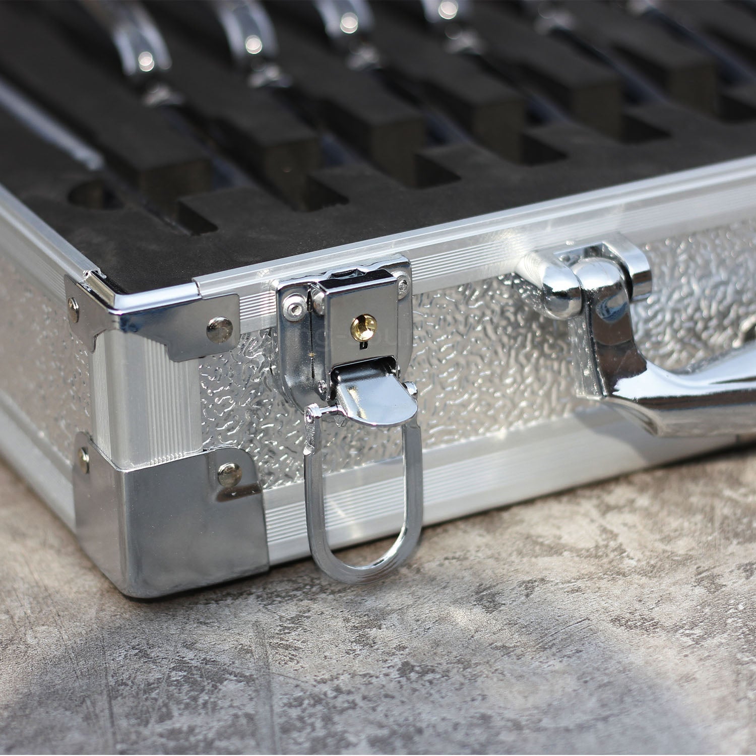 Jeu de diapasons en cristal transparent 432 Hz avec boîte - 8 pièces - 10 mm/20 mm