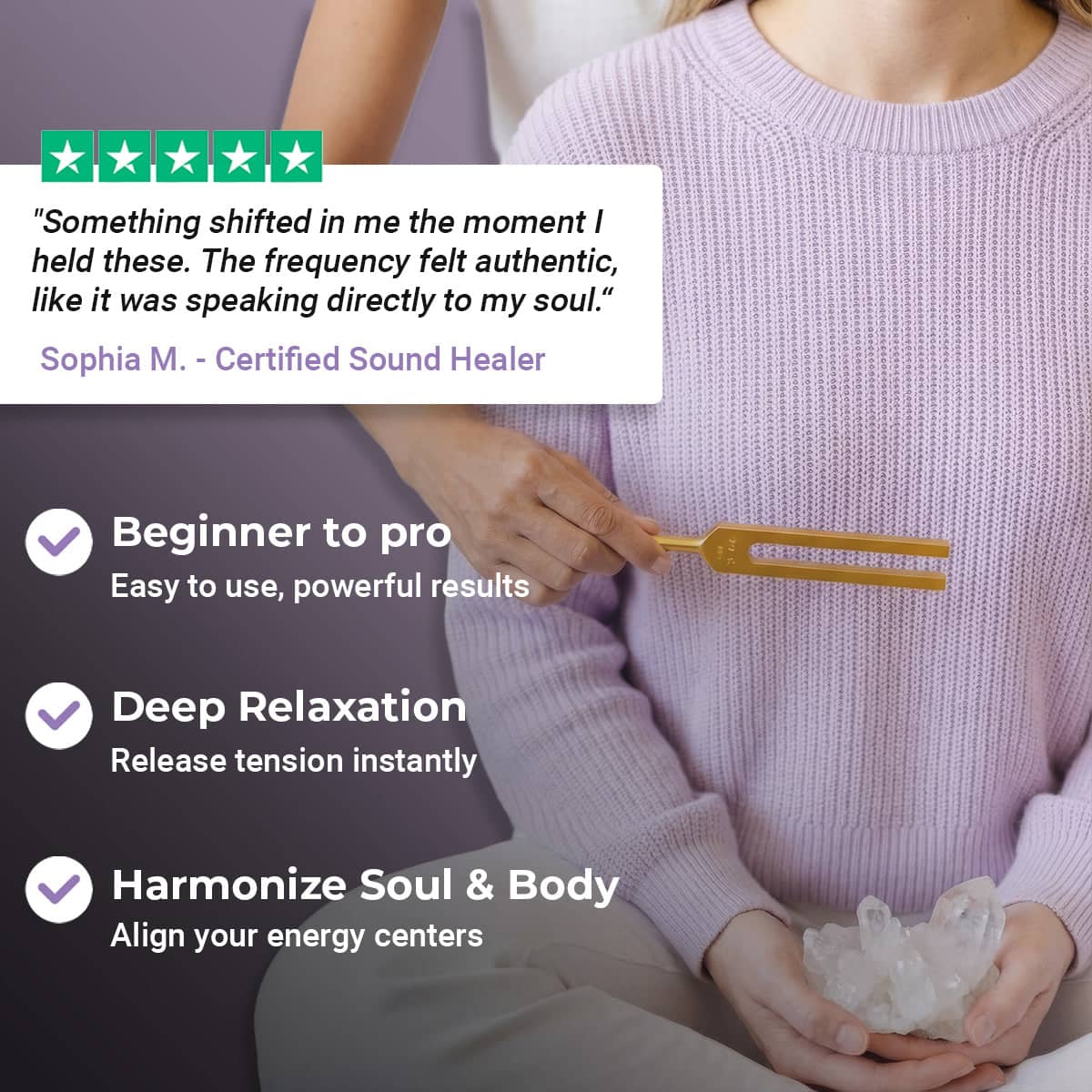 432 Hz Tuning Fork for Healing Therapy - Natural Frequency - Customer Review