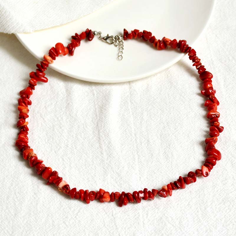 Unisex Spiritual Luck Necklace with Natural Crystal Stones