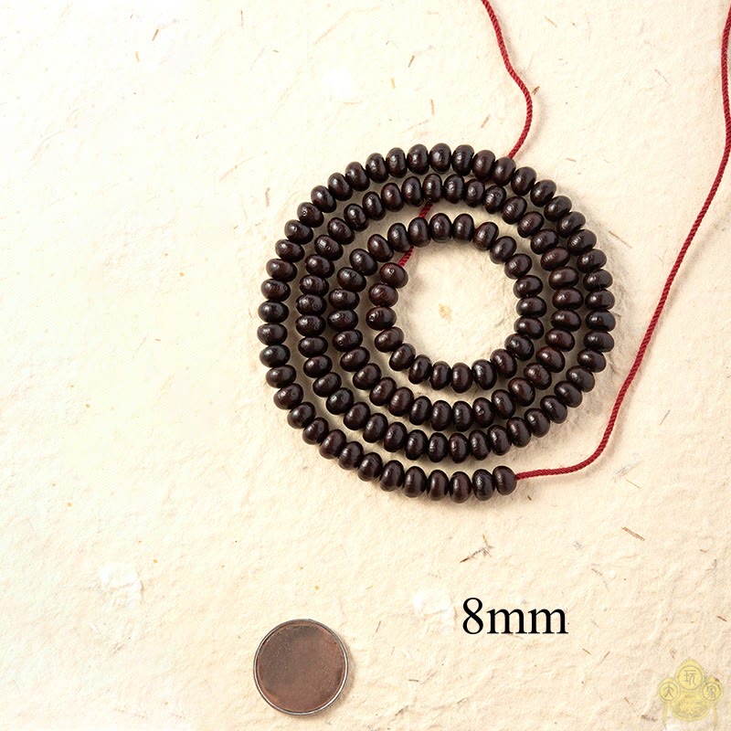 108 Beads Purple Bodhi Seed Mala Bracelet Meditation