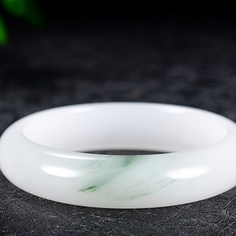 Natural Jade Luck Healing Bangle Bracelet 60-62mm
