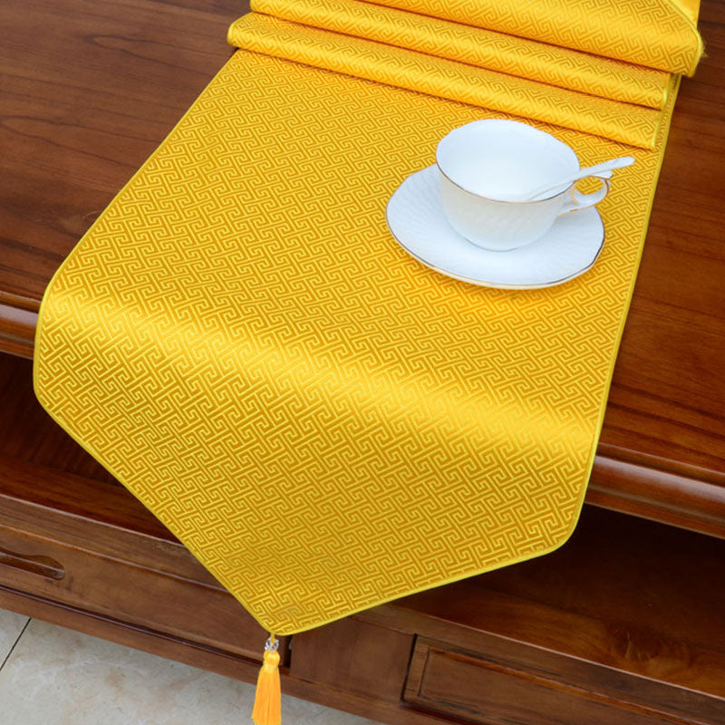 Tibetan Prayer Altar Table Runner with Dragon & Vajra
