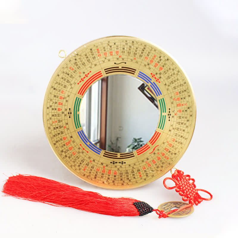 12cm Copper Bagua Map with Feng Shui Balance Energy