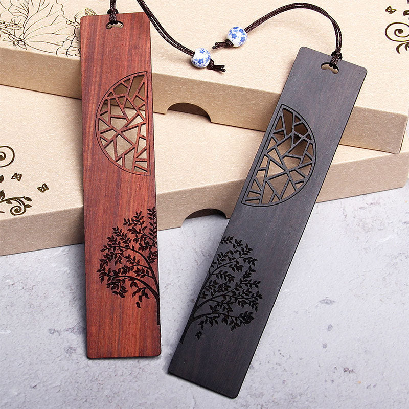 The Tree of Life Ebony & Red Sandalwood Bookmarks