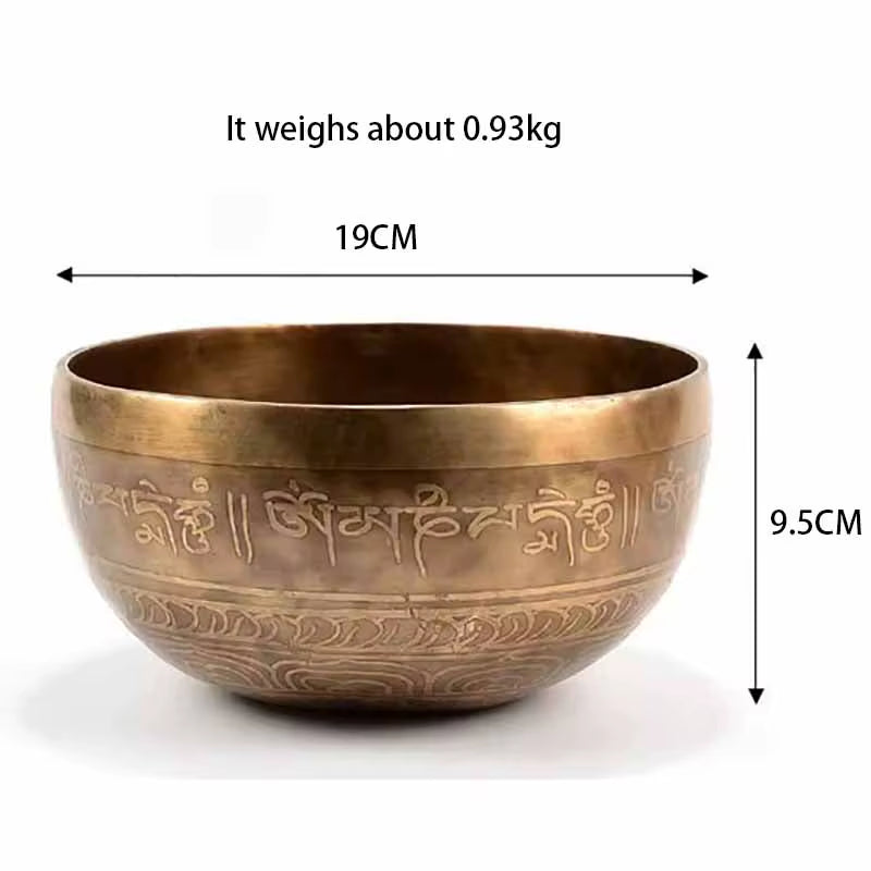 Handmade Nepal Singing Bowl Meditation Yoga Accessories Buddhist Tibetan Singing Bowls Sound Healing Percussion Instruments