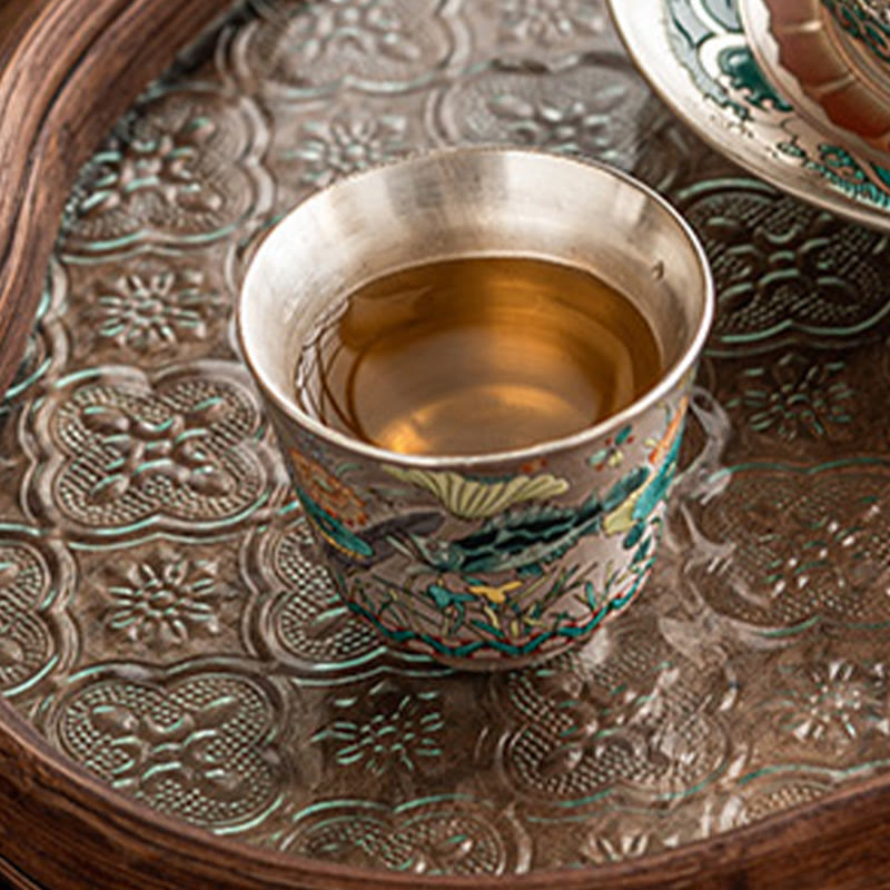 Tasse à thé chinoise en céramique de 45 ml avec coffret cadeau pour la cérémonie du Gongfu