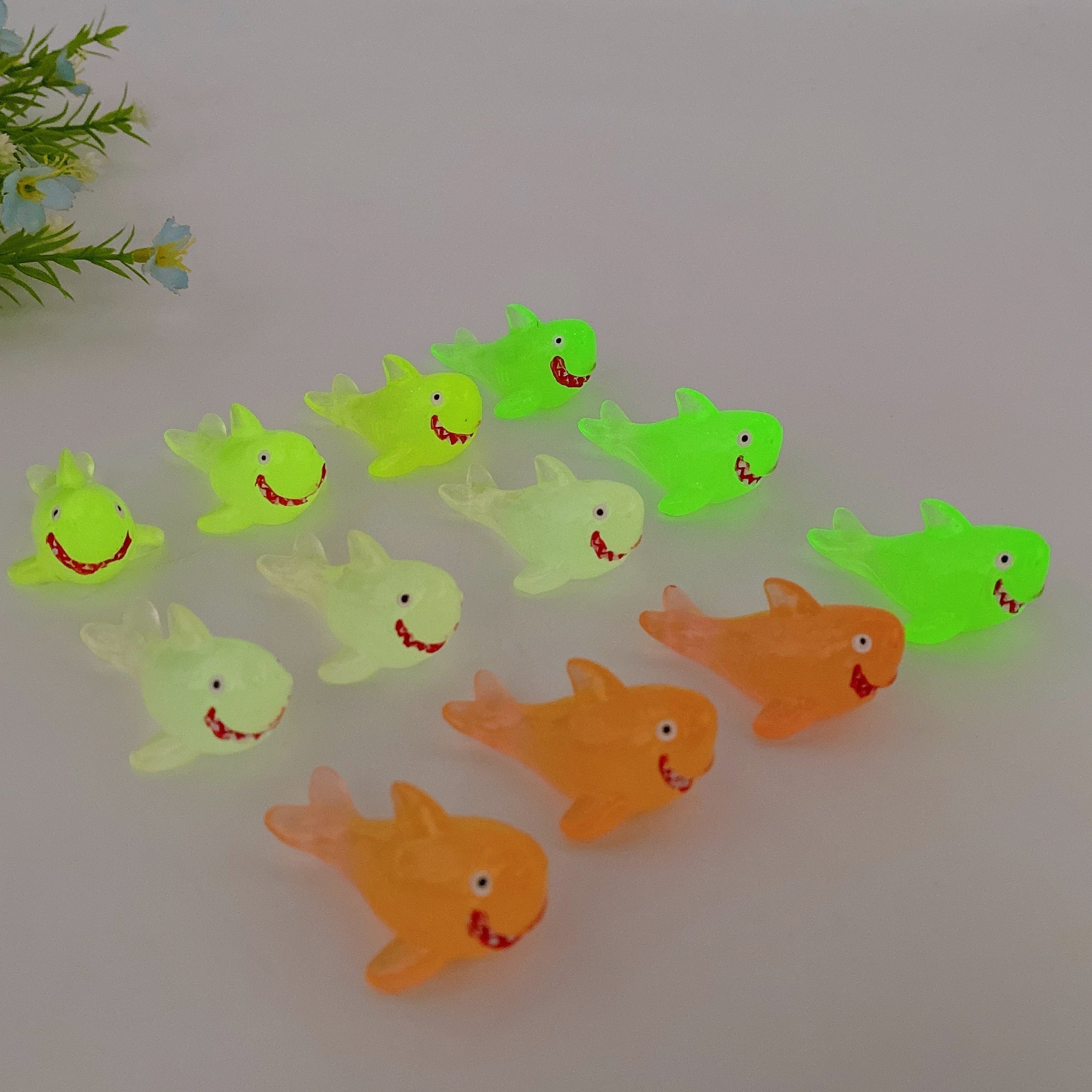 45mm Crystal Shark Carving Figurines for Healing & Decor