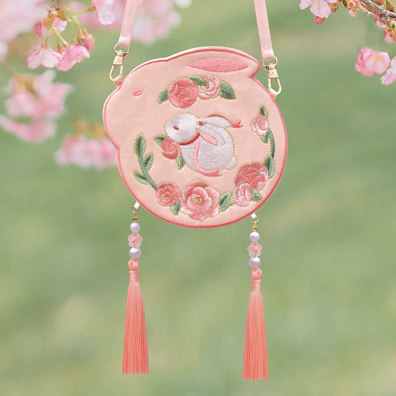 Cute Animal Hanfu Bag Embroidery | Lucky Panda Cat Shoulder Bag