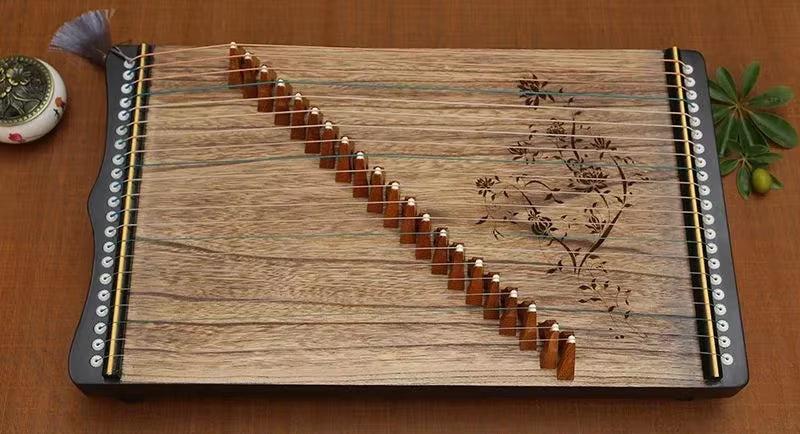 Portable Mini Guzheng 21 Strings Professional Zither Finger Training Device Beginner Guzheng Chinese Stringed Instruments Gifts