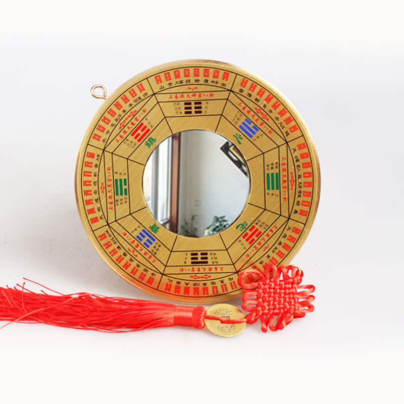 12cm Copper Bagua Map with Feng Shui Balance Energy