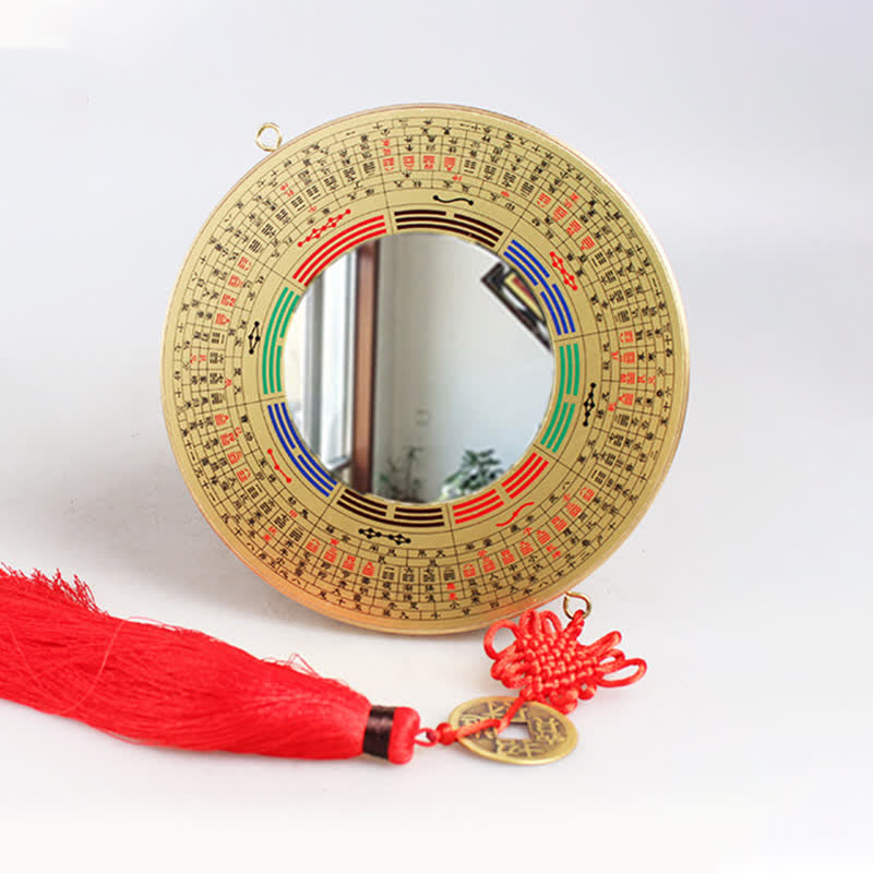 12cm Copper Bagua Map with Feng Shui Balance Energy