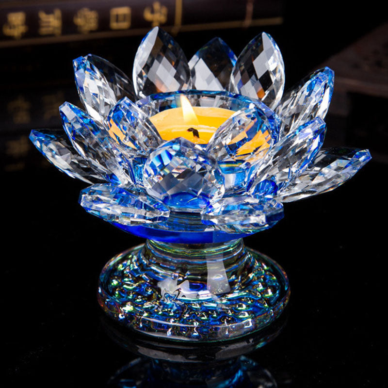 Chandelier tibétain décoratif en forme de lotus, citrine et cristal blanc