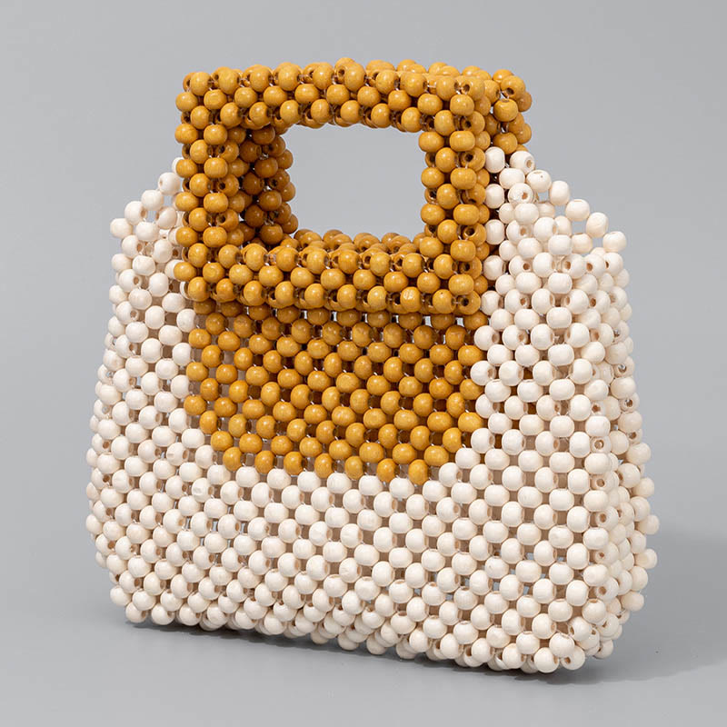 Wooden Beads Square Tote Bag for Mindful Living