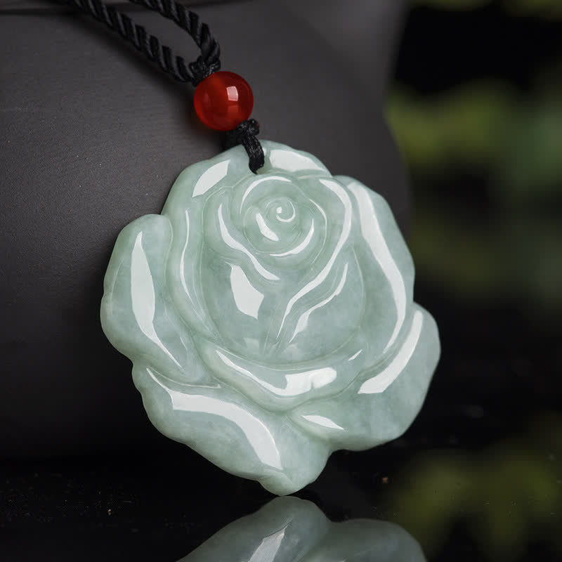Lotus Jade Necklace for Prosperity & Abundance