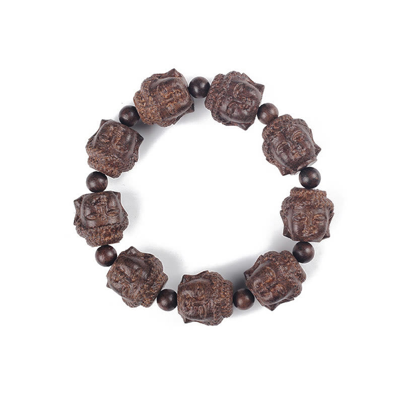 Bracelet calme en bois d'agar de 20 mm pour la méditation et l'équilibre