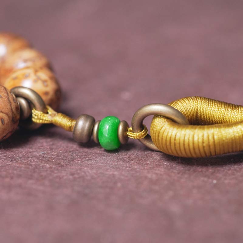 108 Bead Bodhi Seed Mala Bracelet for Wisdom & Peace