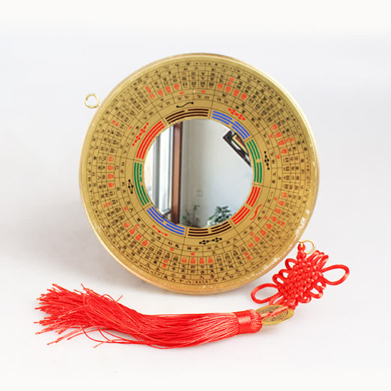 12cm Copper Bagua Map with Feng Shui Balance Energy
