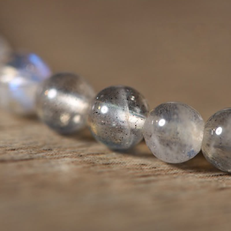 Bracelet Koi en pierre de lune de 4 mm pour le calme et la chance