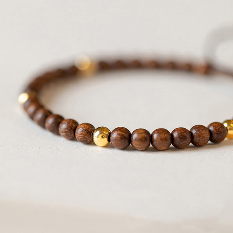 Bracelet de protection en bois de santal de 4 mm