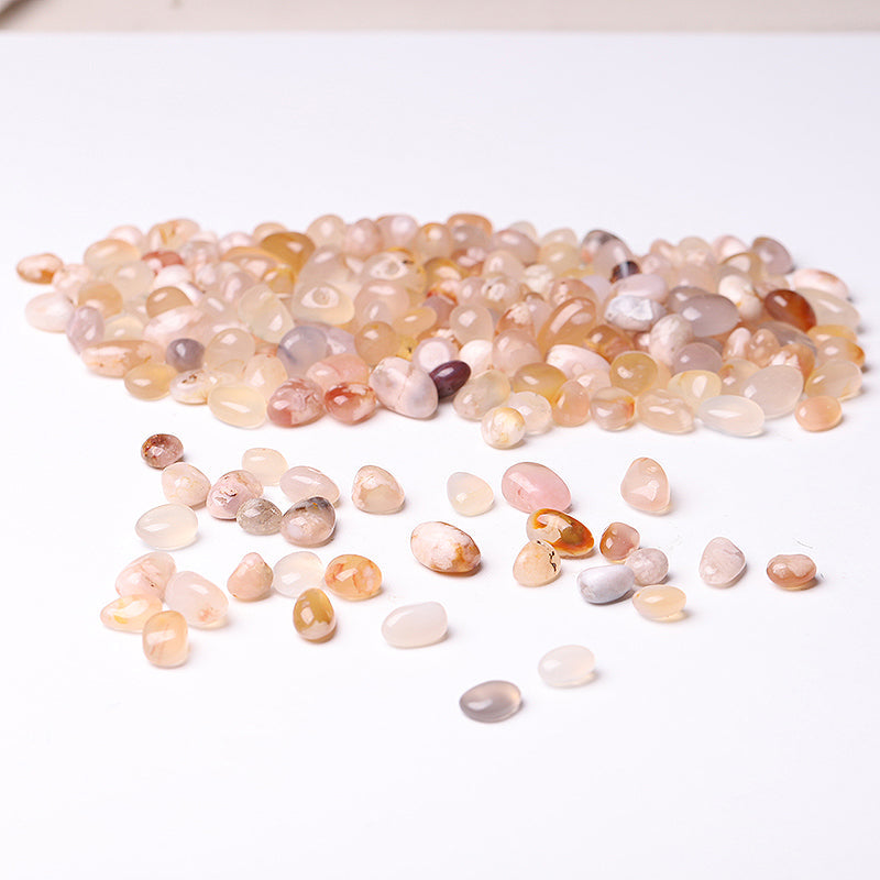 5-10mm Flower Agate Chips for Healing & Jewelry