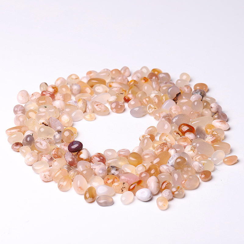 5-10mm Flower Agate Chips for Healing & Jewelry