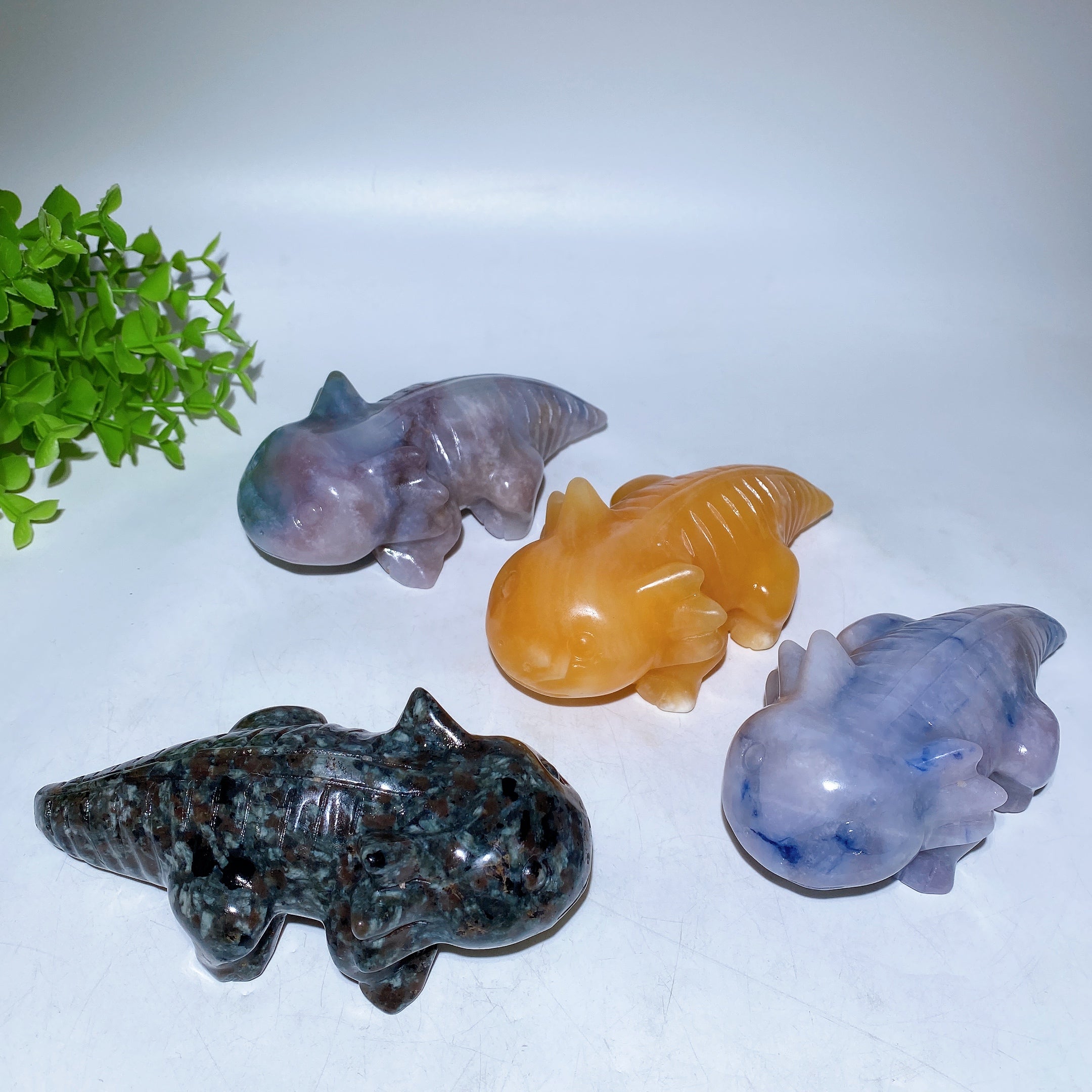 5.6 inch Crystal Salamander Figurine Carving for Healing