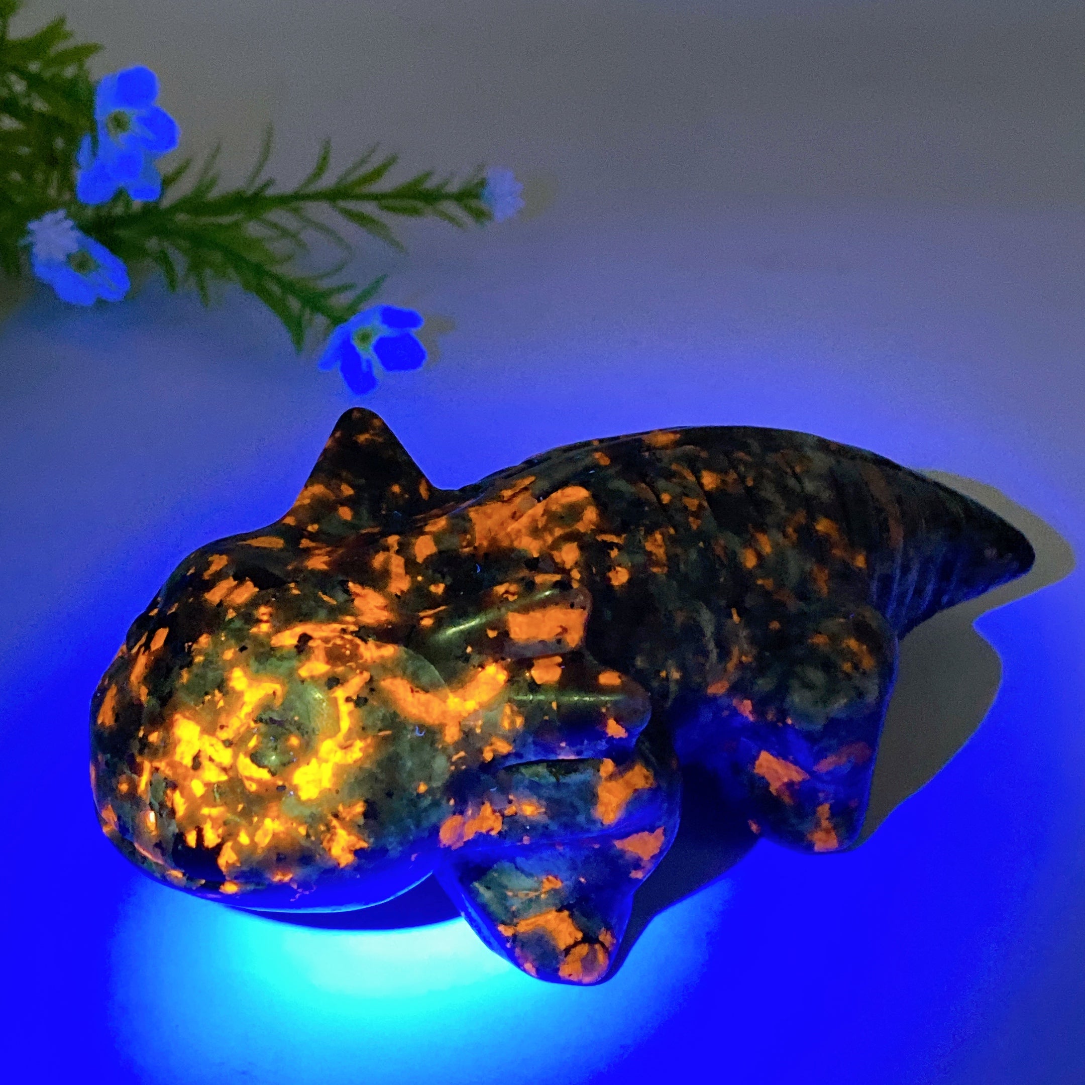 5.6 inch Yooperlite Salamander Crystal Figurine