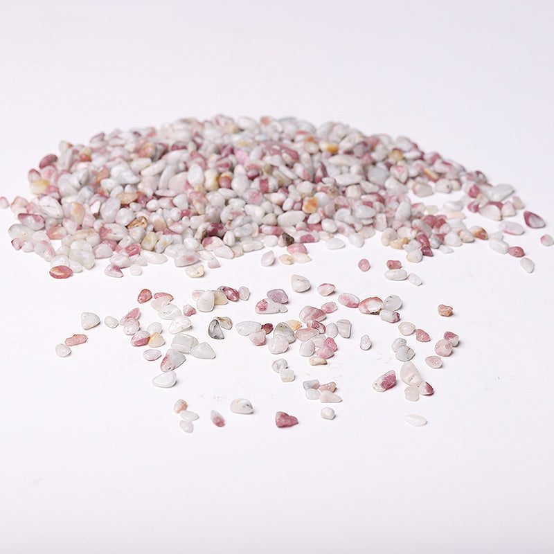 5-7mm Natural Pink Tourmaline Crystal Chips for Healing