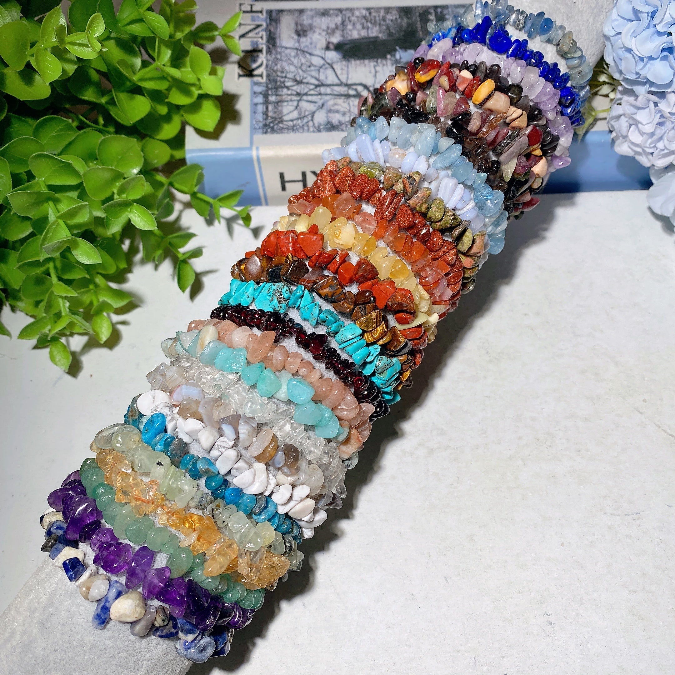 5-9mm Mixed Crystal Chips Spiritual Bracelet for Healing