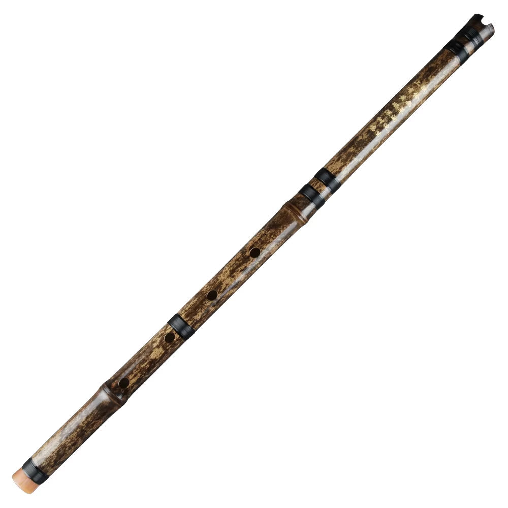 Natural Bamboo 54CM Shakuhachi Handmade Chinese Traditional Musical Instrument D Key for Beginners Woodwind Flutes