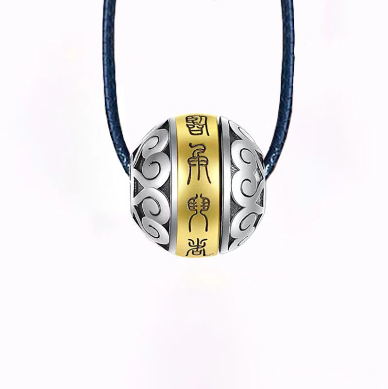 Copper Taoist Nine-Character Mantra Balance Necklace
