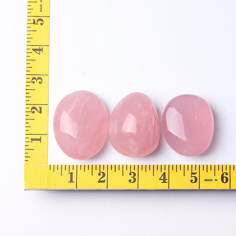 50mm Rose Quartz Tumbled Stones for Healing & Decoration