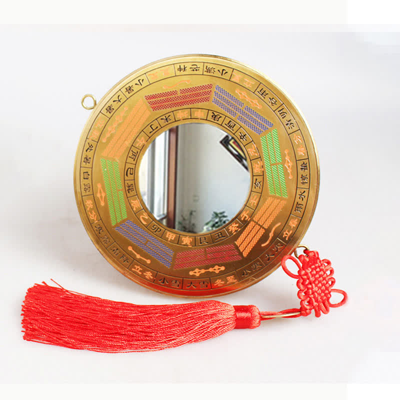 12cm Copper Bagua Map with Feng Shui Balance Energy